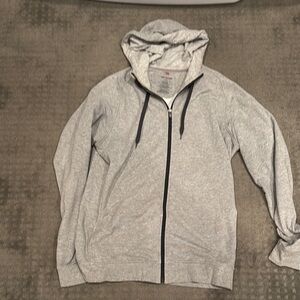 Travis Mathew Gray Zip-Up Hoodie